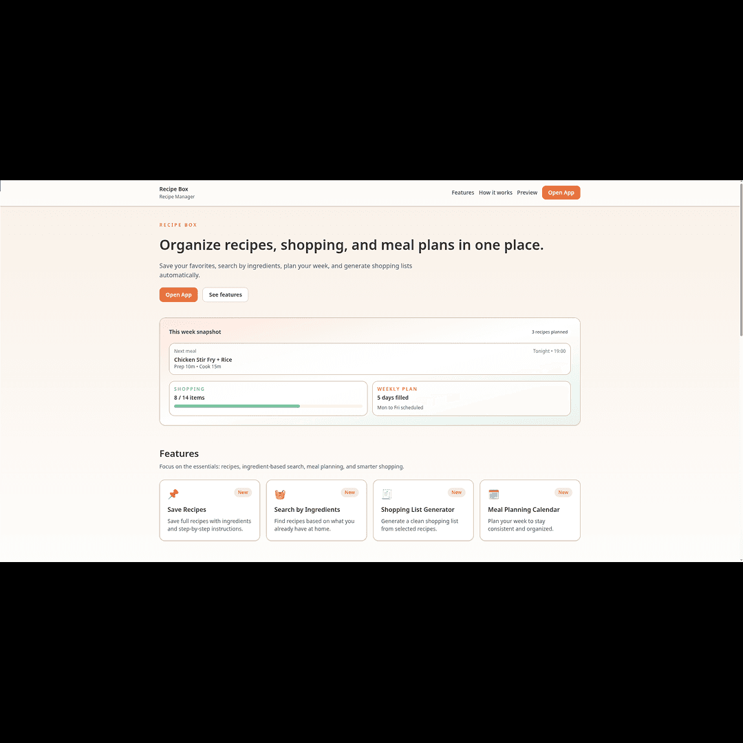 Recipebox